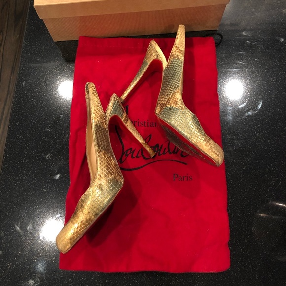 Christian Louboutin Python Slingback Pump, size 37 - Picture 2 of 7
